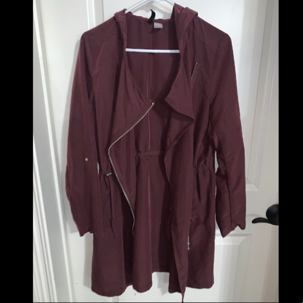 Burgundy Jacket.